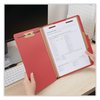 Universal Pressboard Classification Folder 8-1/2 x 11", Red, PK10 UNV10203